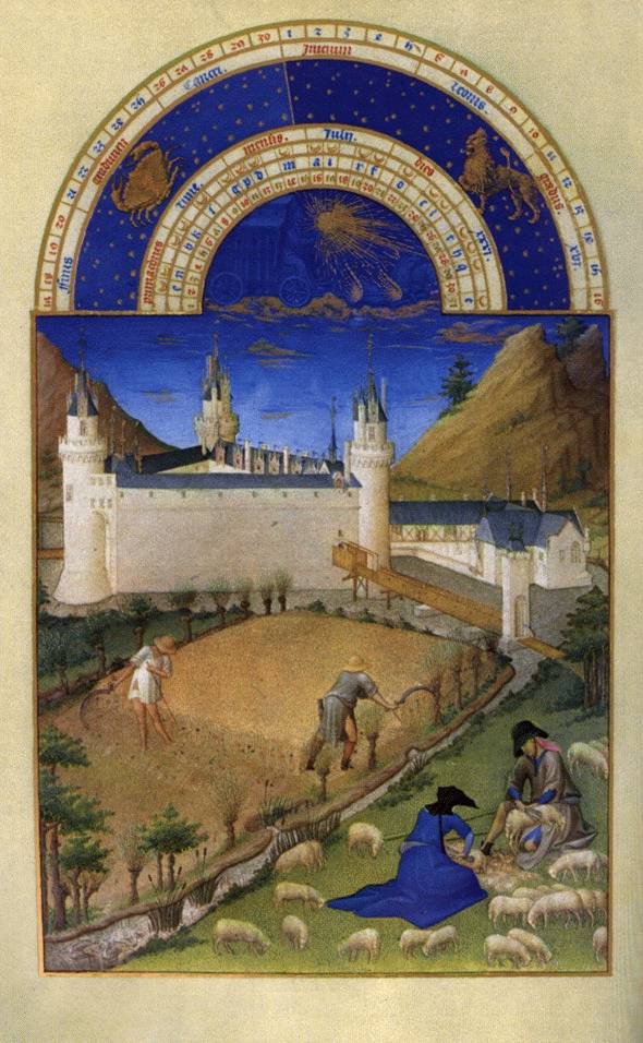 Les trs riches heures du Duc de Berry: Juillet (July) dh